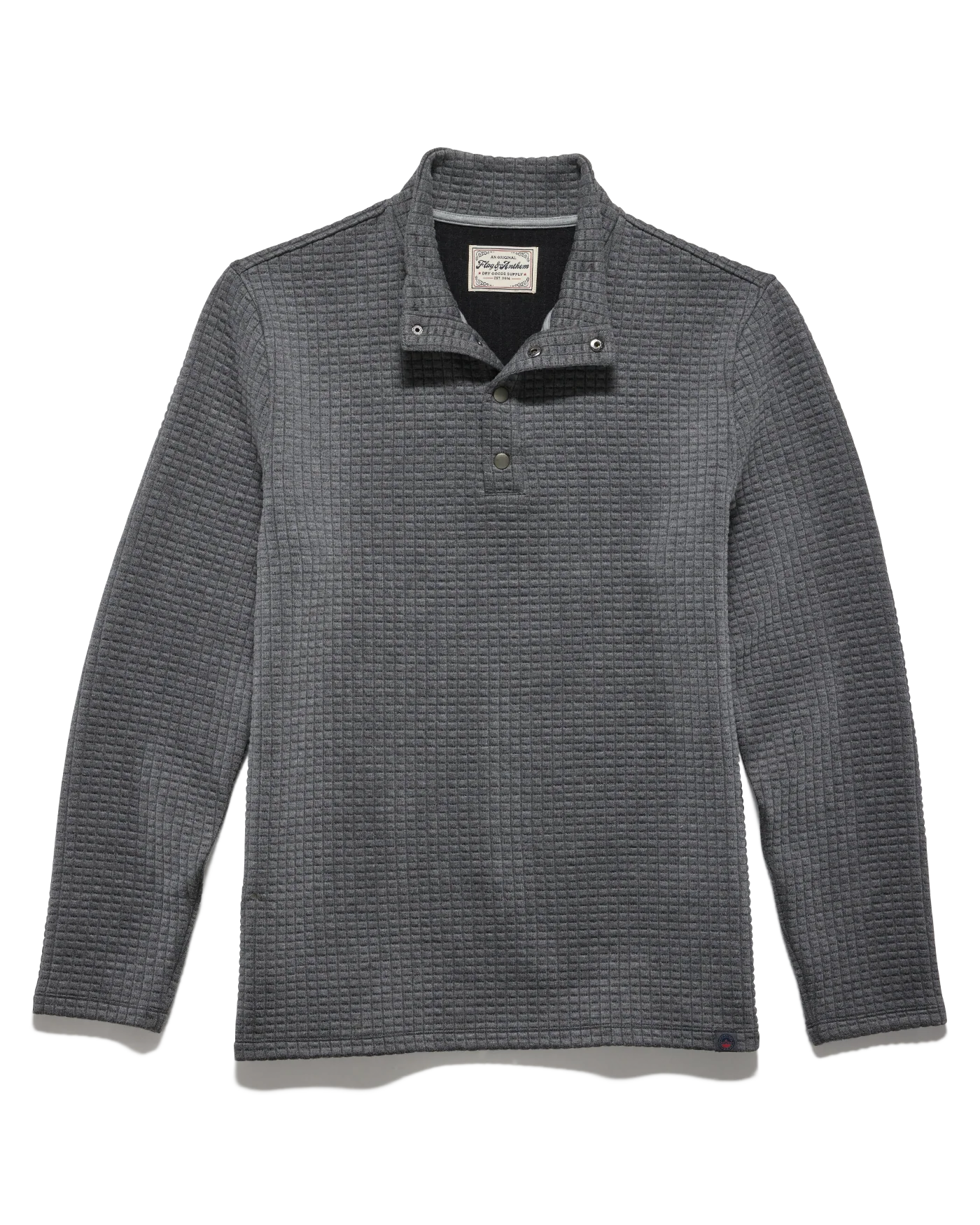 Silverton Quilted 1/4 Snap Sweater