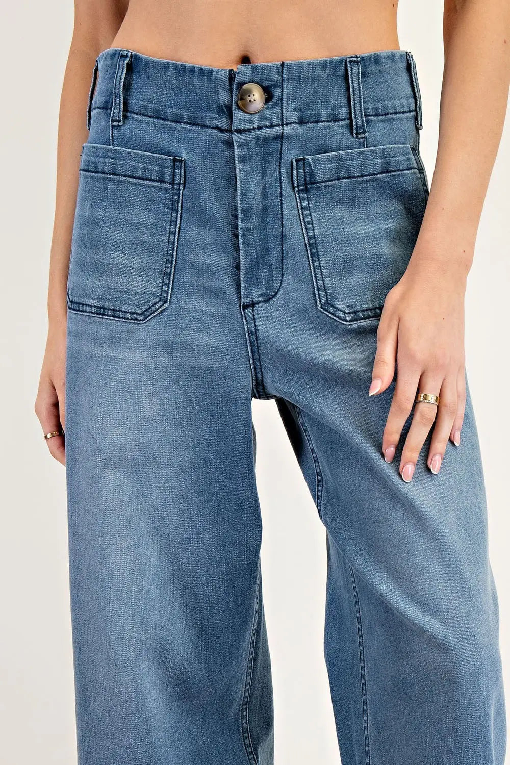 Straight Leg Denim Pant