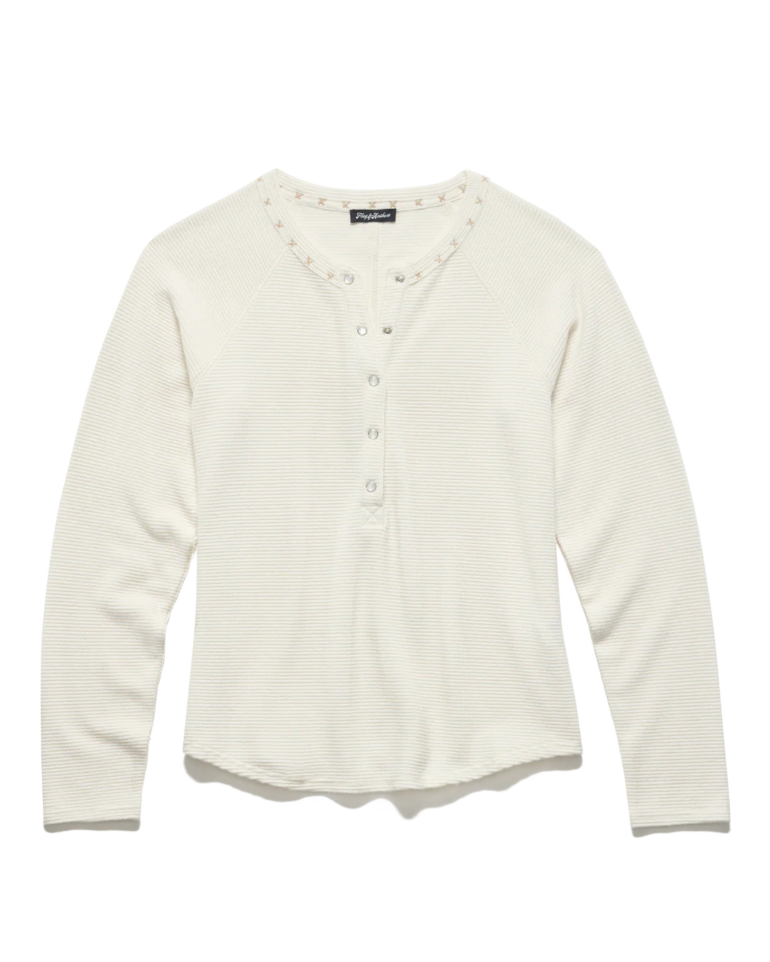Ecru Button Down Henley