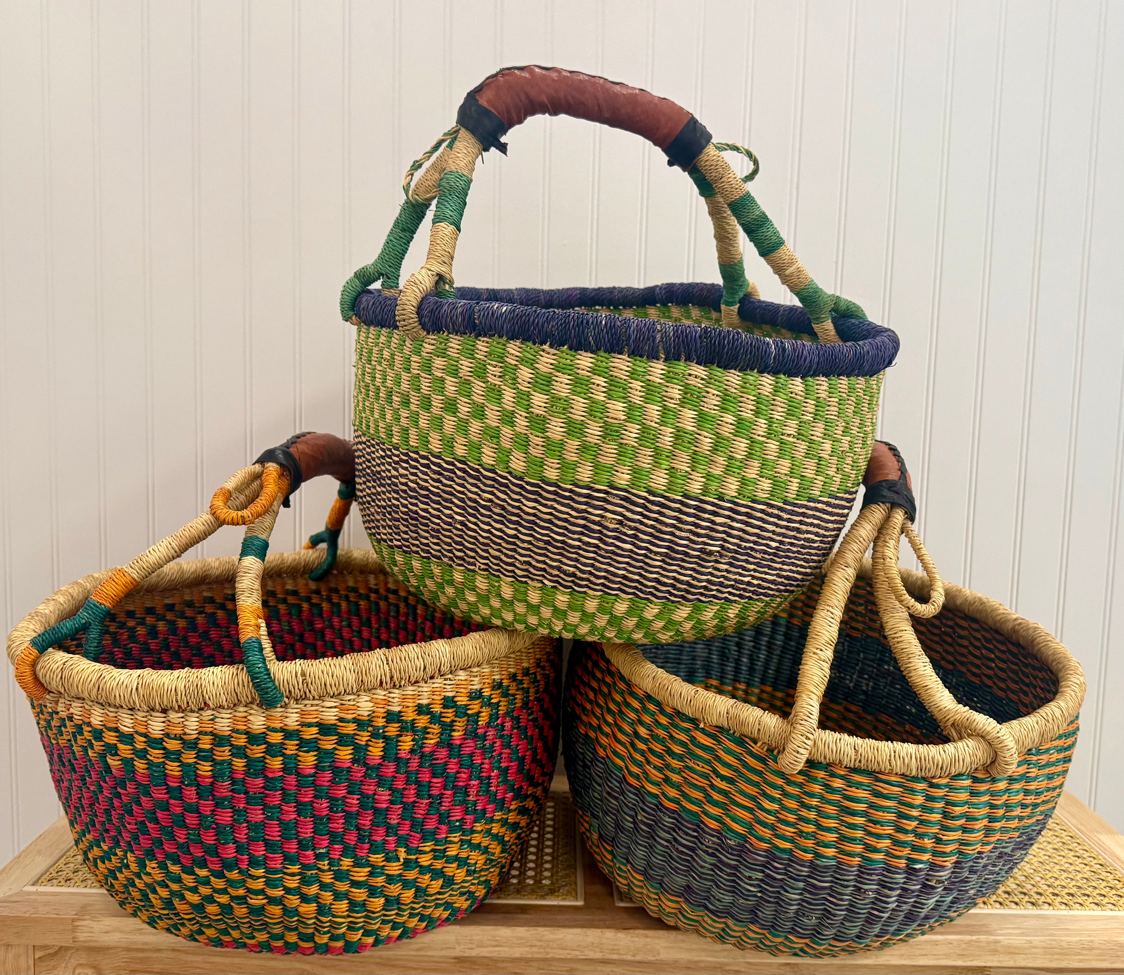 Shopper Straw Basket