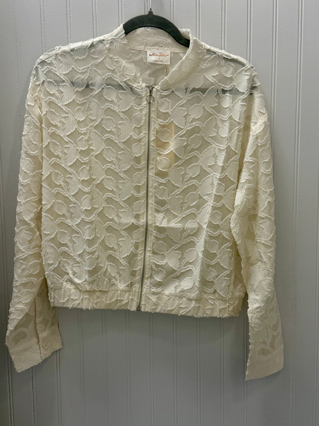 Jacquard Sheer Jacket