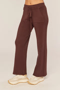 Rib Wide Leg Knit Pants