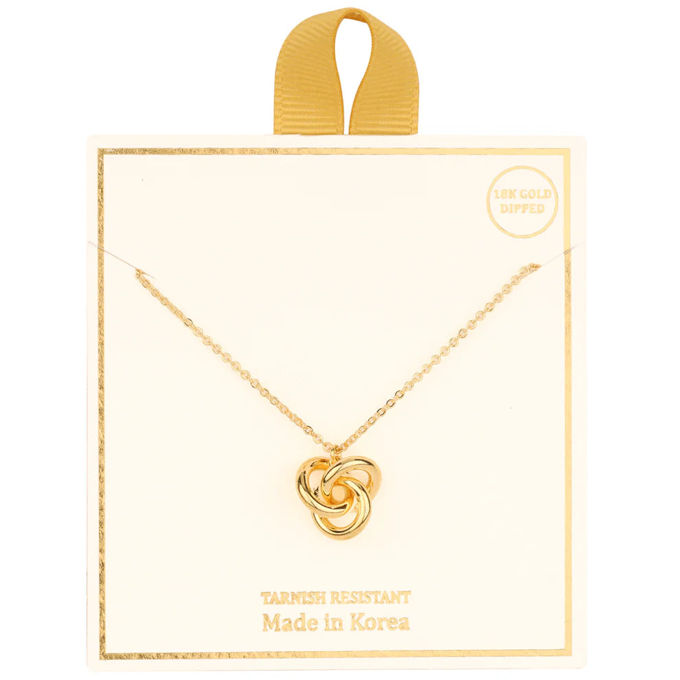 Gold Dipped Knot Necklace
