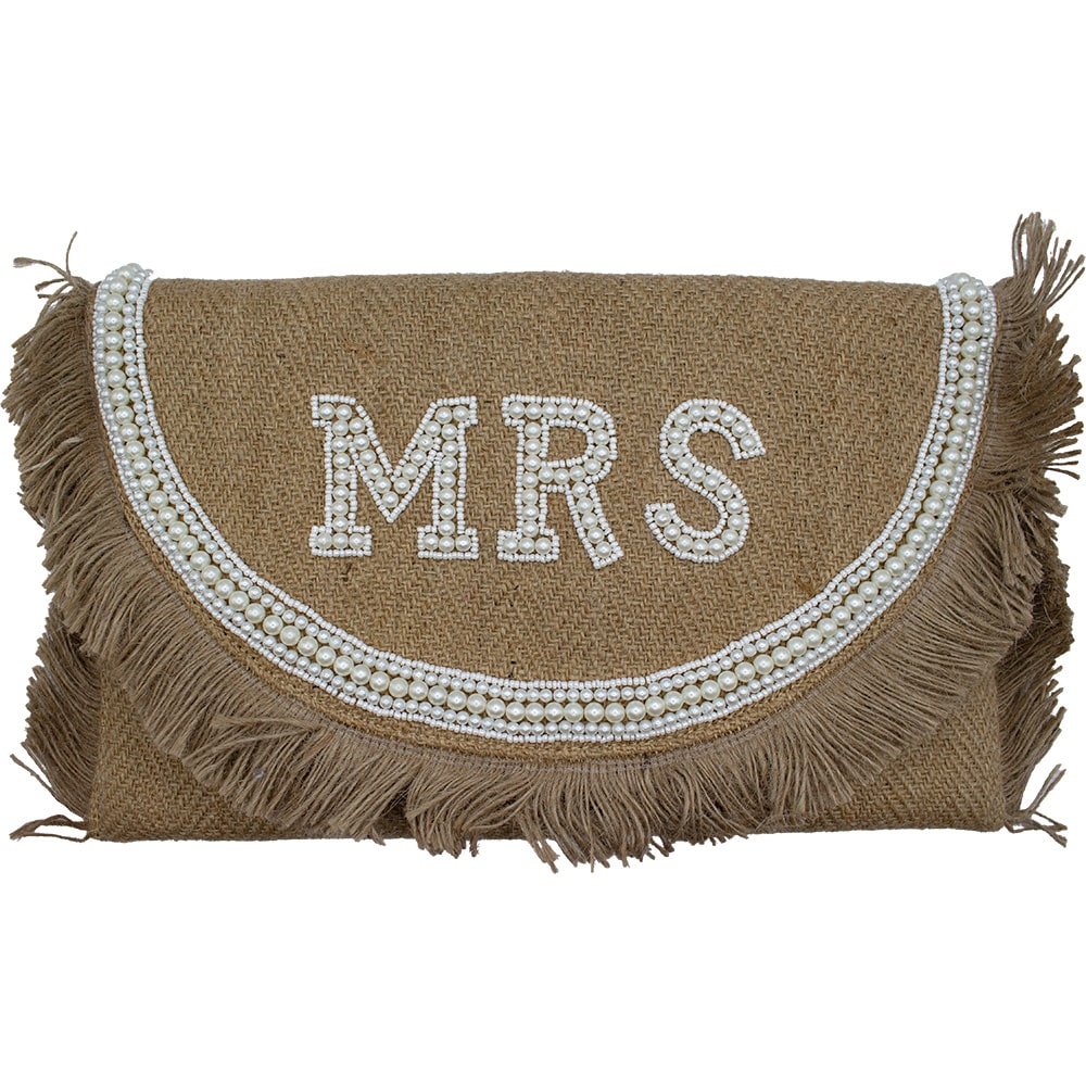 Jute Pearl “Mrs.” Clutch