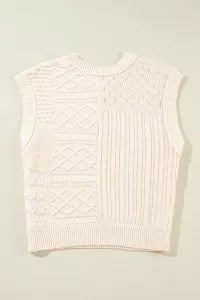 Cable Knit Sweater Tank