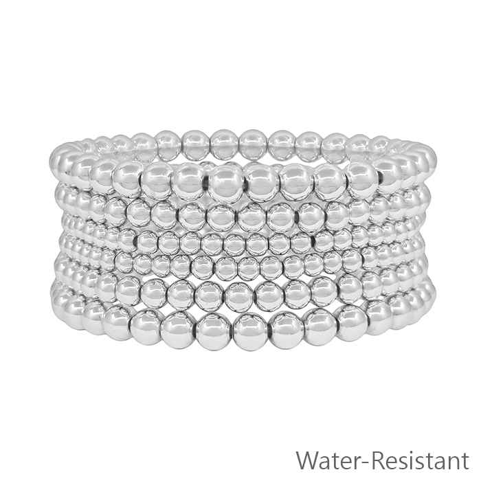 Water Resistant Beaded Stretch Bracelet