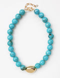 Turquoise Beaded with Gold Accent