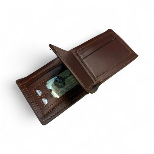 Bi-Fold Italian Striped Wallet