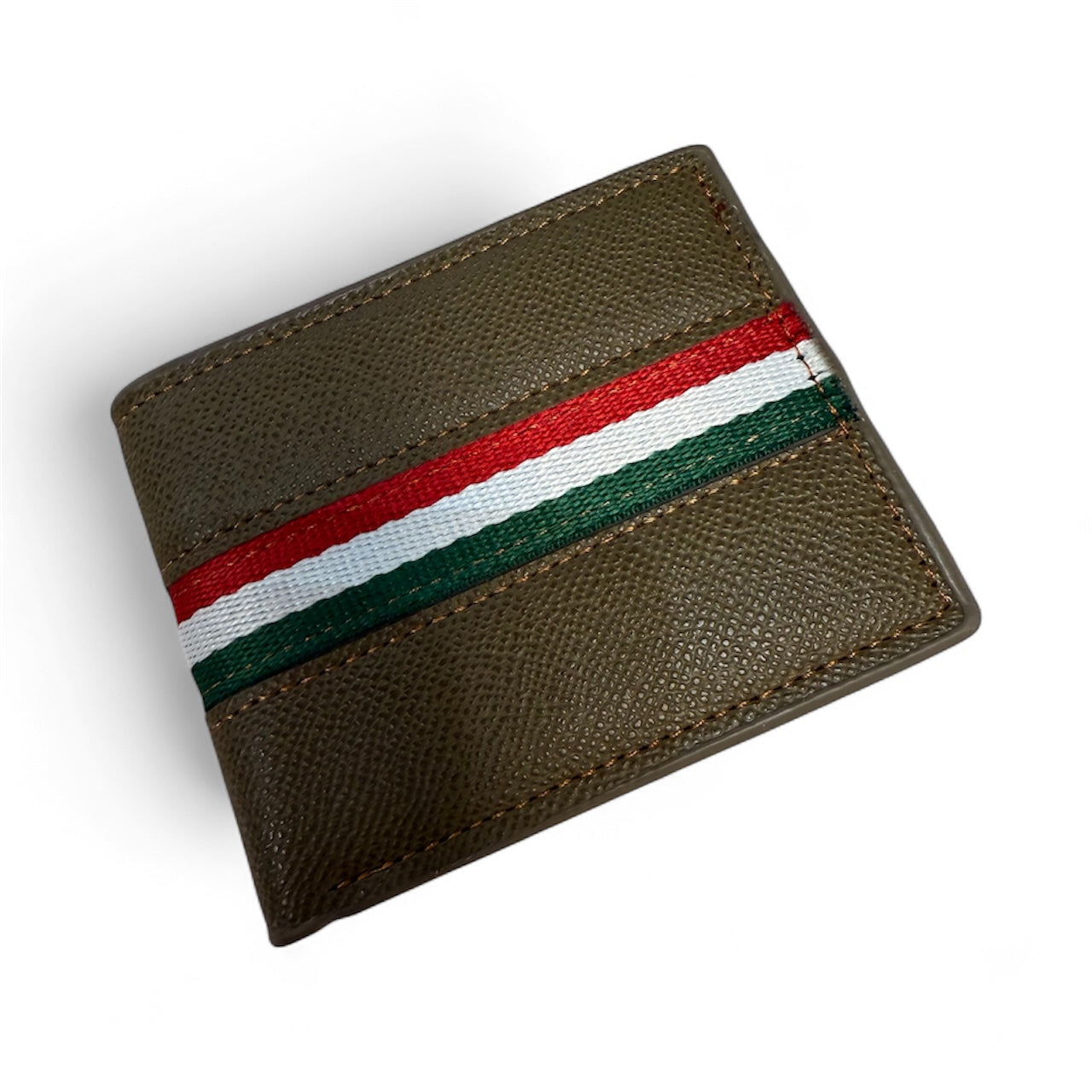 Bi-Fold Italian Striped Wallet