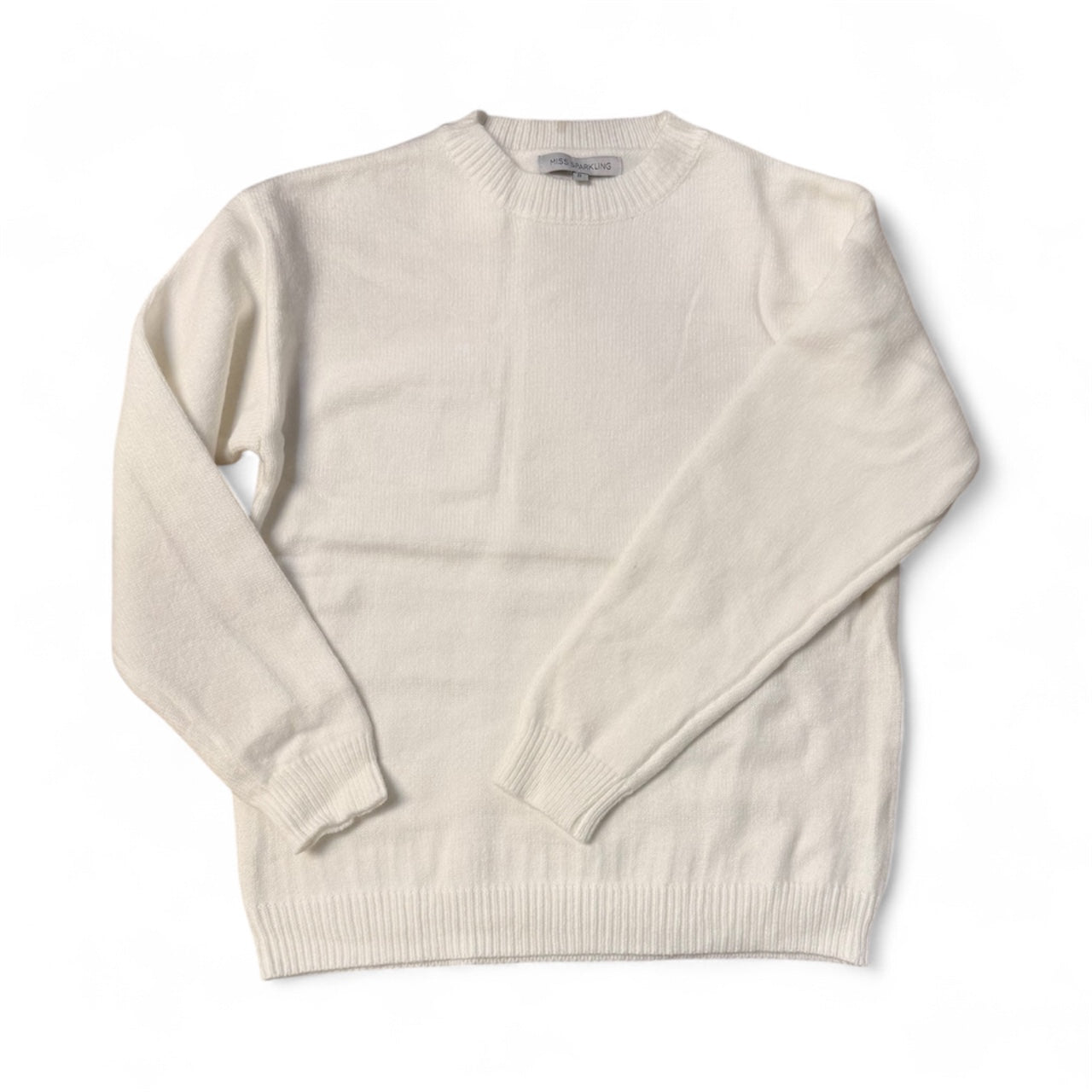 Winter White Knit Sweater Top