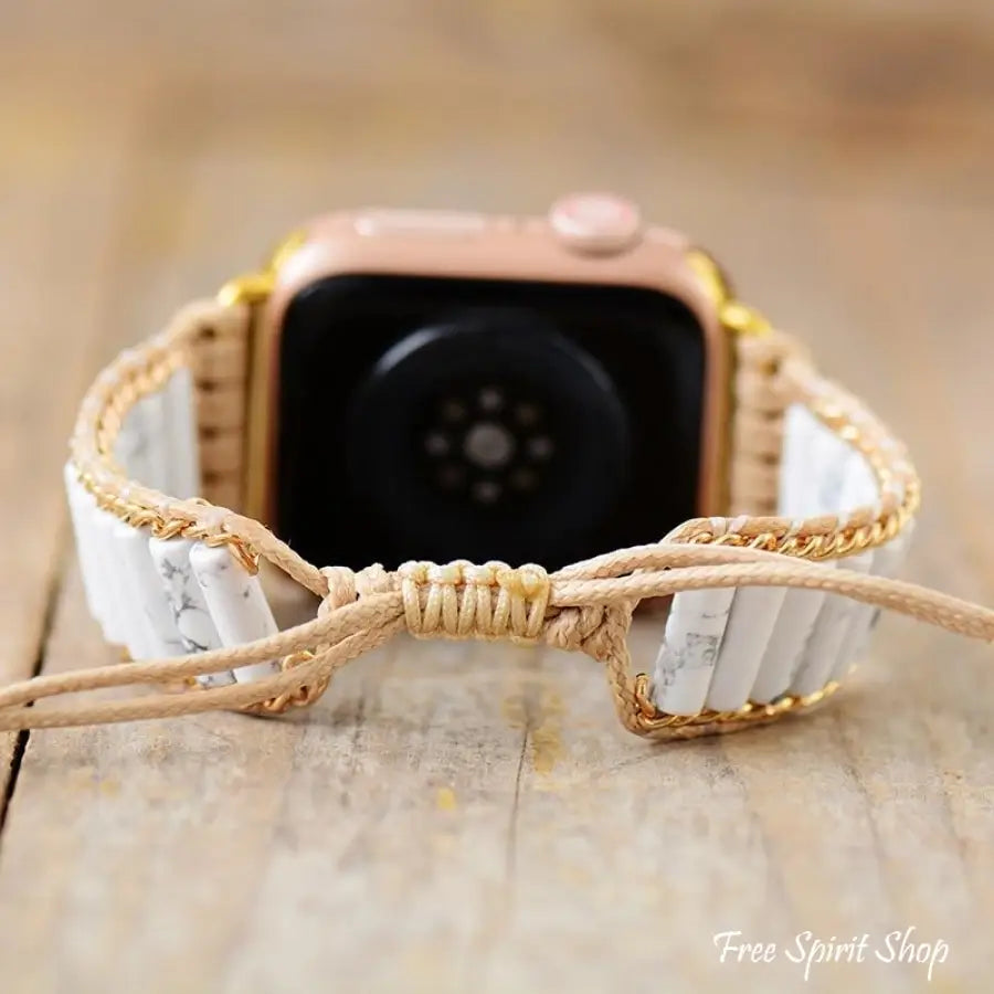 White Howlite Apple Watch Band