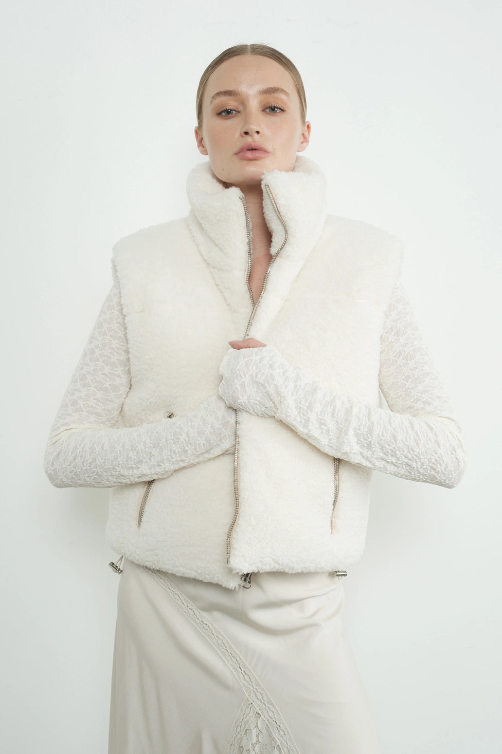 Holiday Reversible Sherpa Cozy Vest