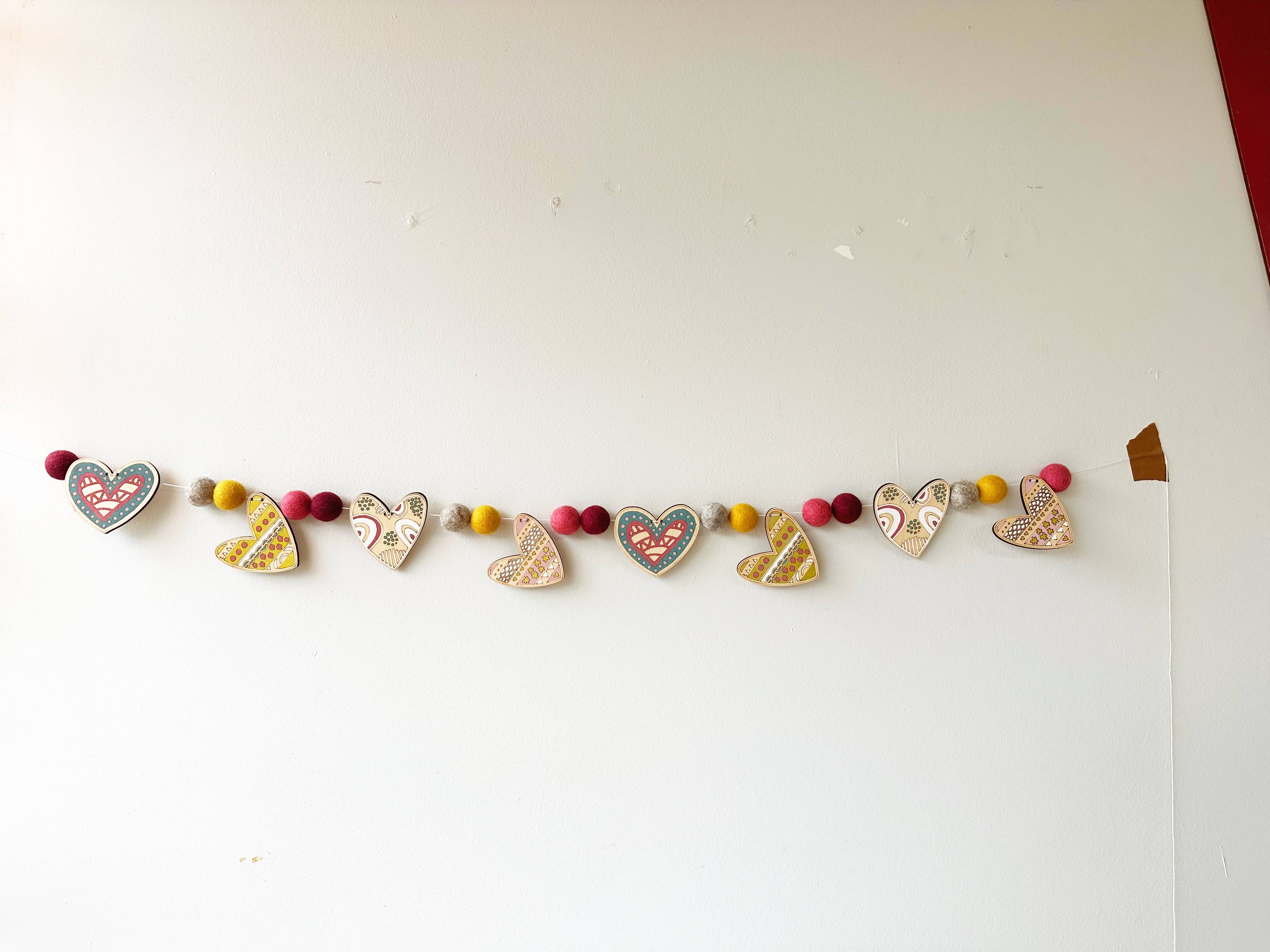 DIY Craft Kit - Heart Garland