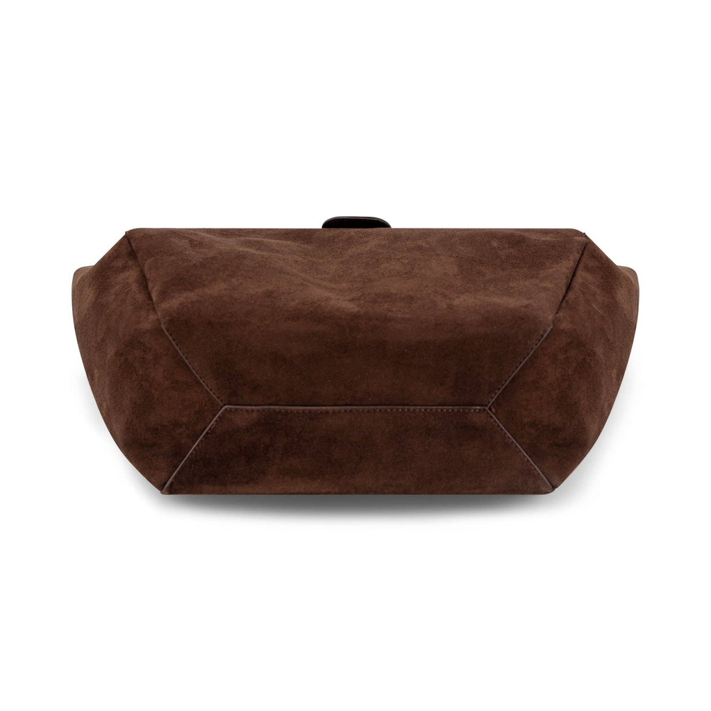 Harper Lock Suede Tote Bag