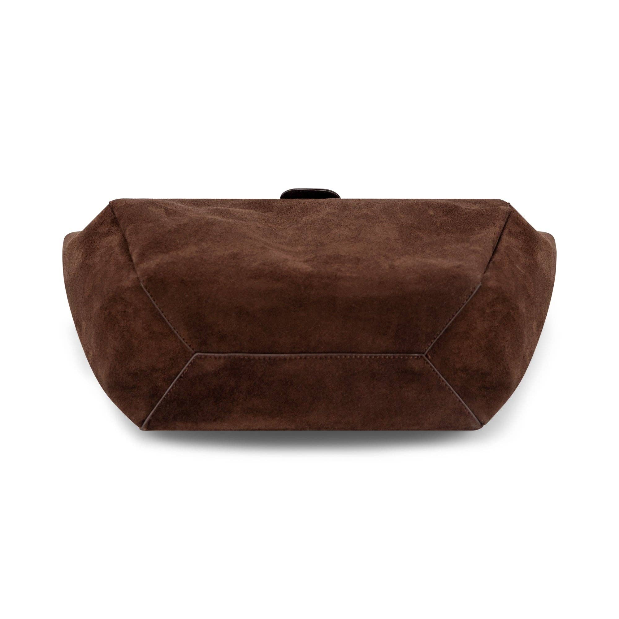 Harper Lock Suede Tote Bag