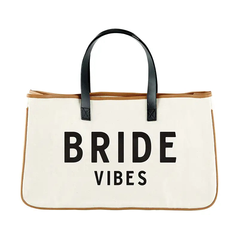 Bride Vibes Canvas Tote Bag