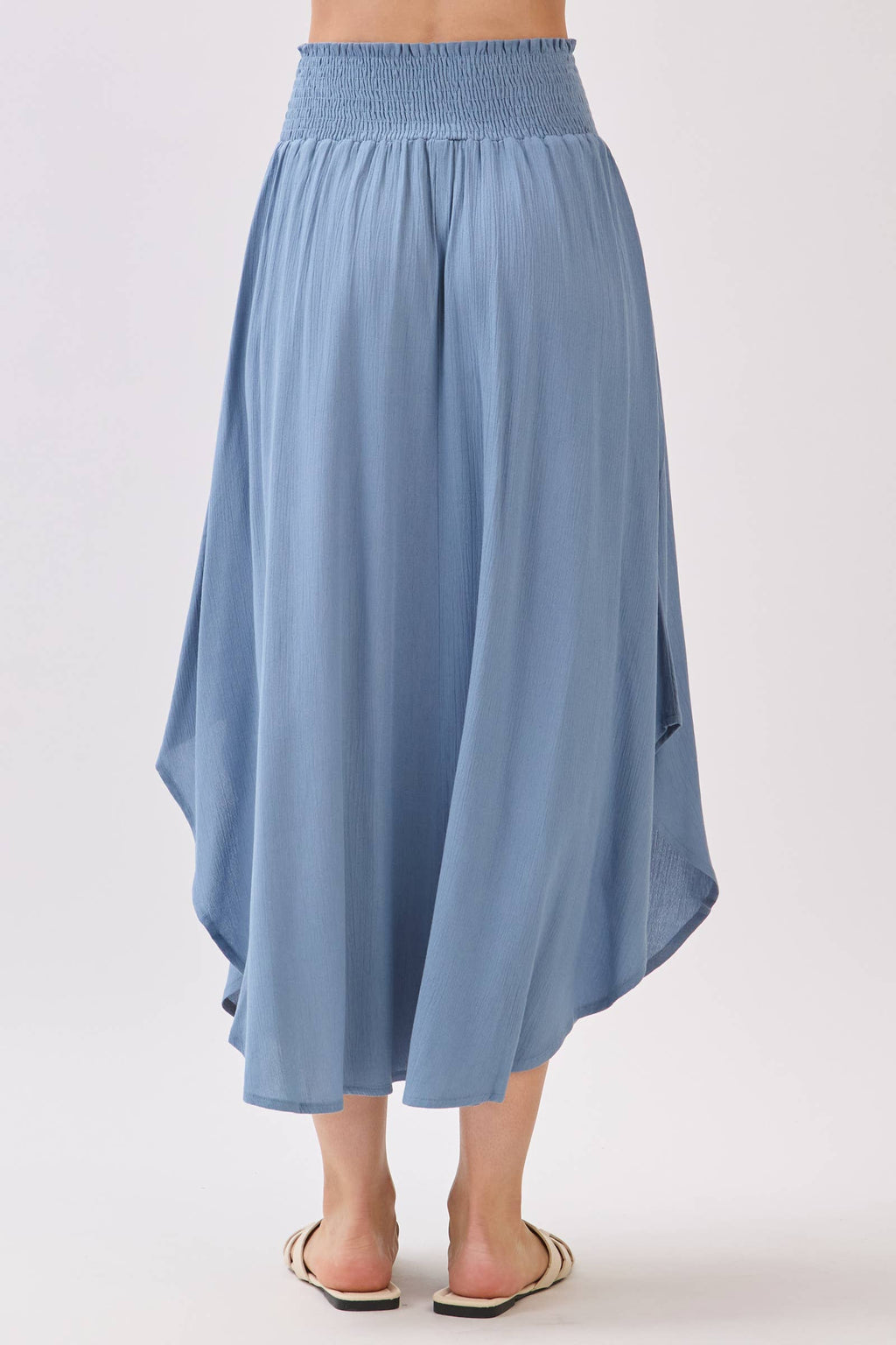 Light Shadow Blue Maxi Skirt