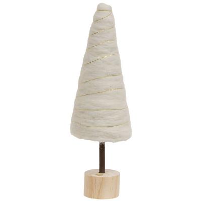 Cream Felted Wool Tree Medium