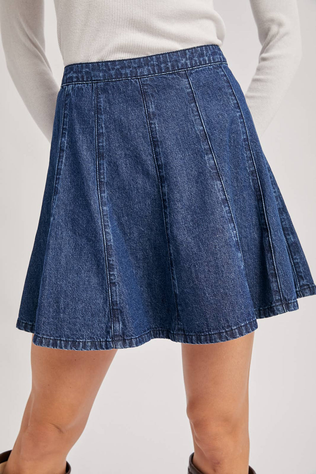 DENIM A-LINE FLARE