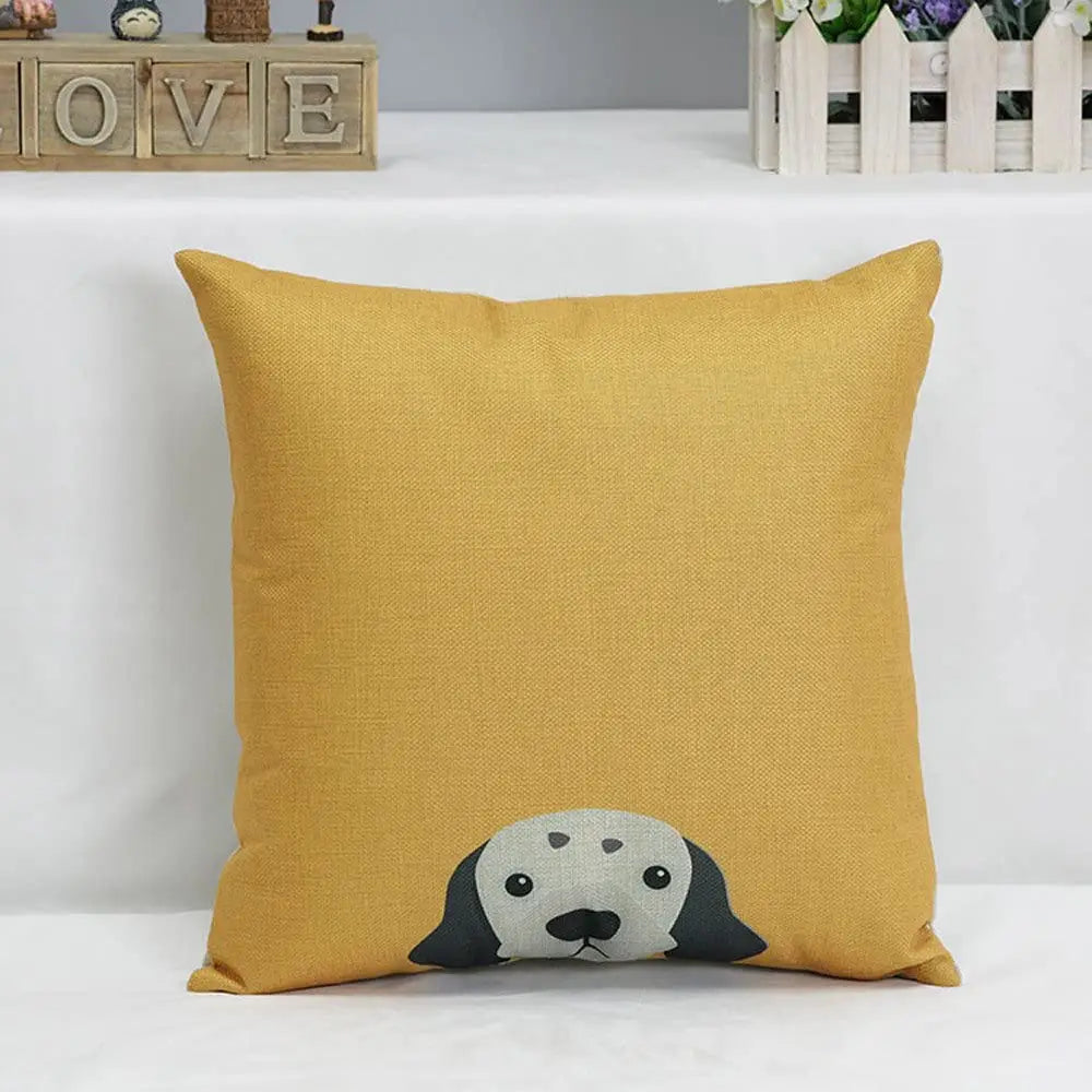 Cartoon Dog Pillow-Spotted Dog