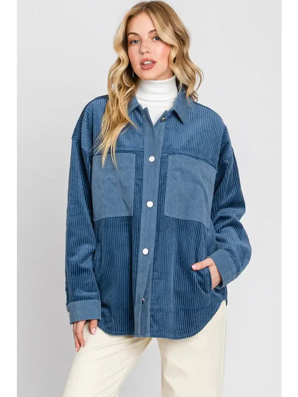 Corduroy Button Down Shirt
