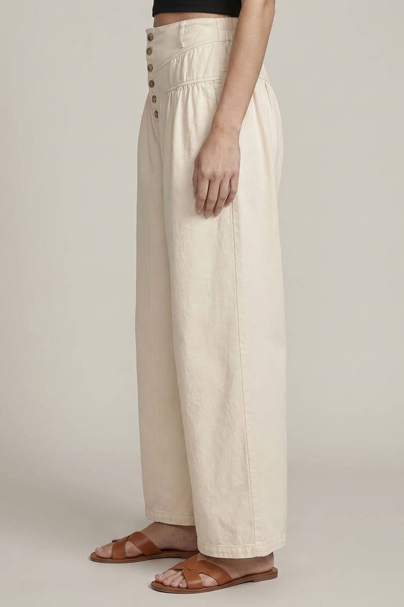 Cotton Twill Wide leg Pant