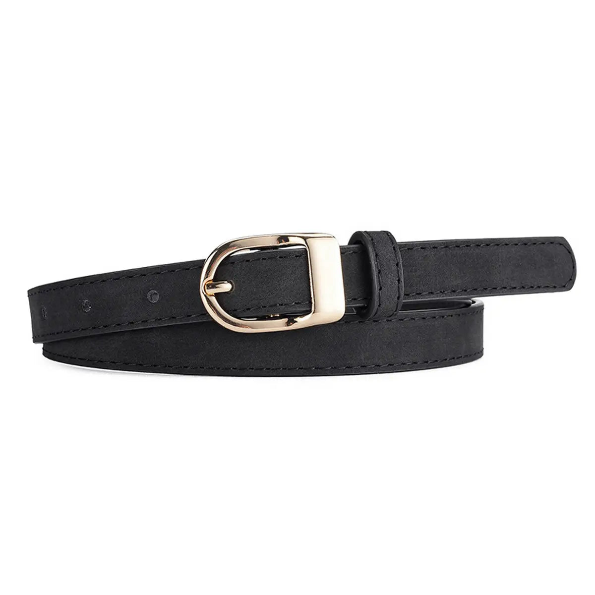 Black Suede Frosted Belt