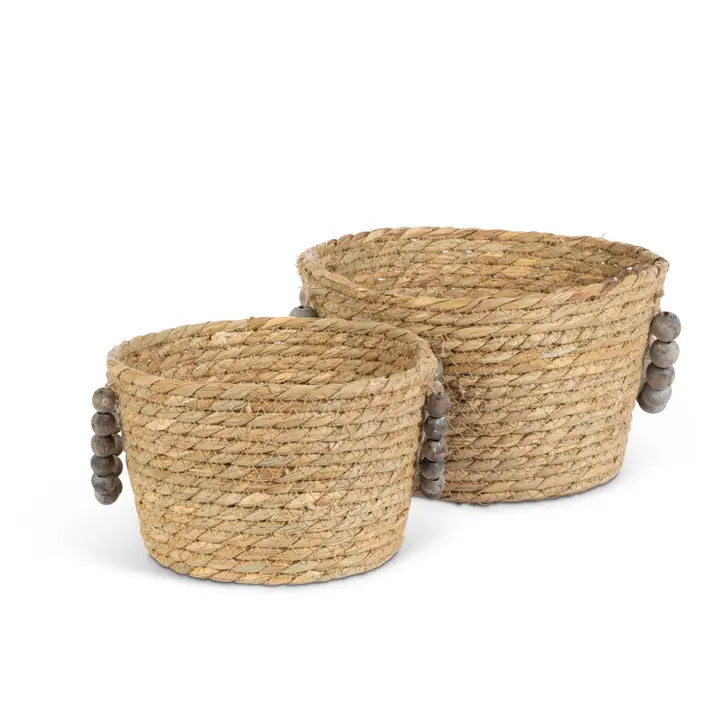 Giftable S/2 Round Willow Baskets