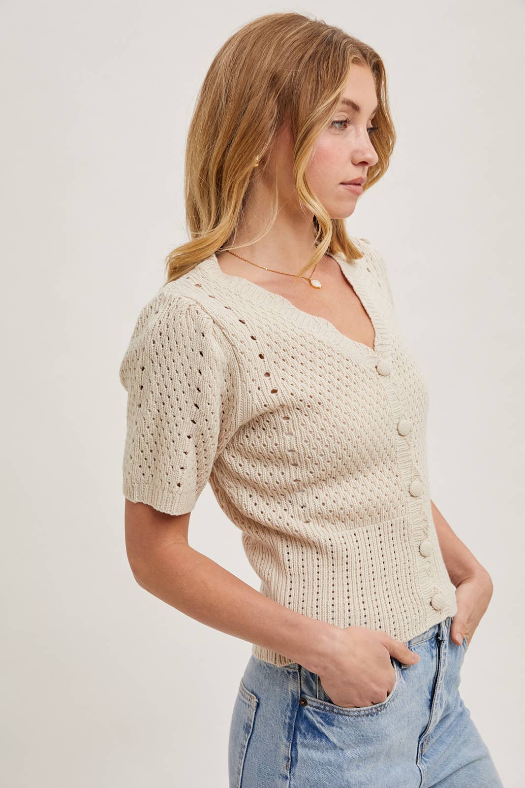 KELLY GREEN CARDIGAN
