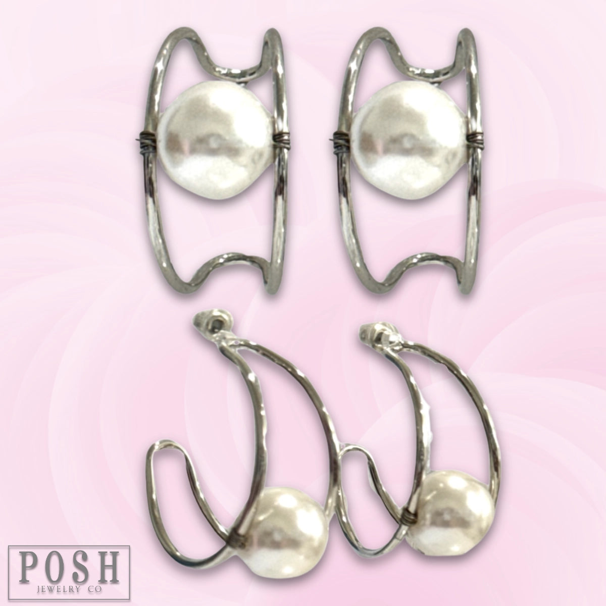 Pearl Open Hoop