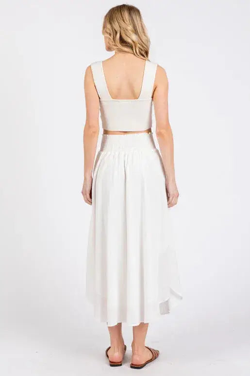 Midi Skirt With Lining