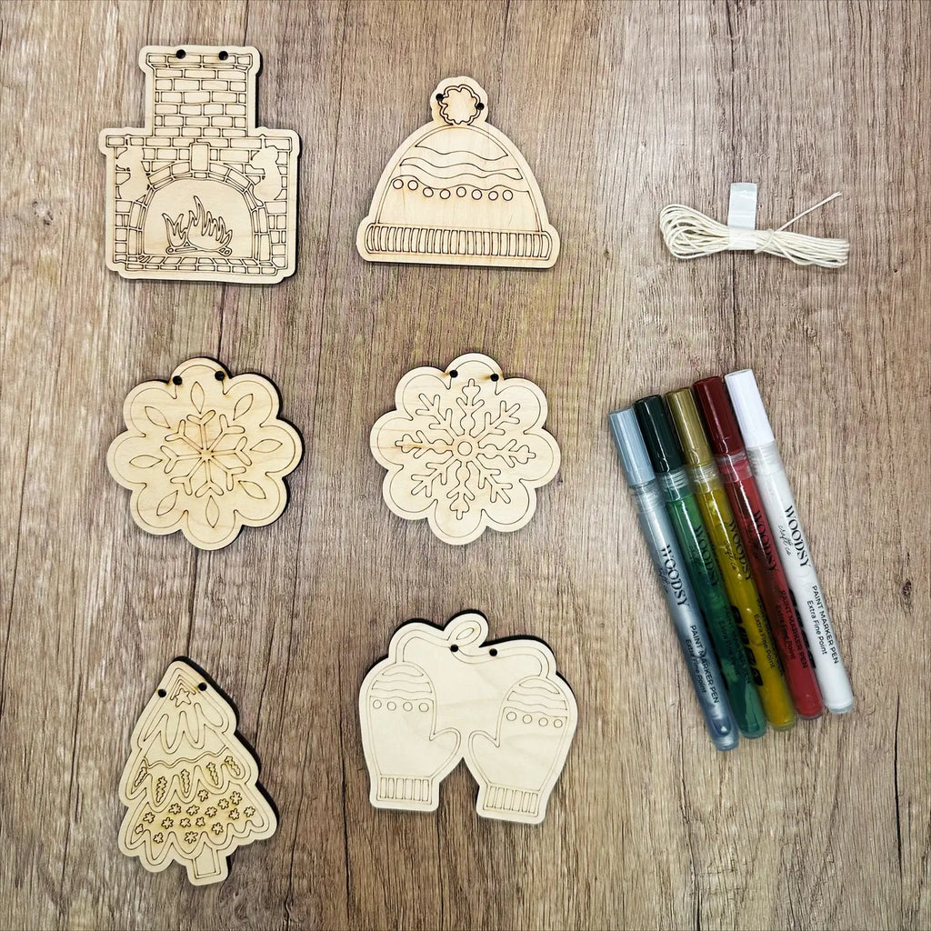 DIY Cozy Christmas Ornament Kit