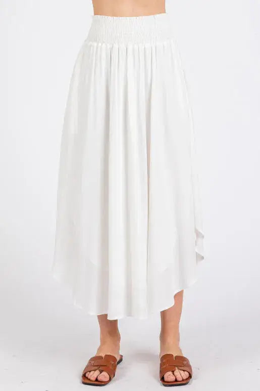 Midi Skirt With Lining