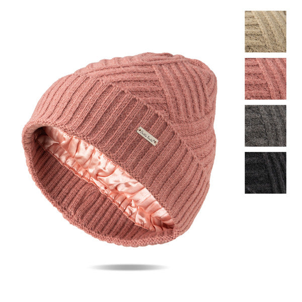 Knit Satin-Lined Beanie