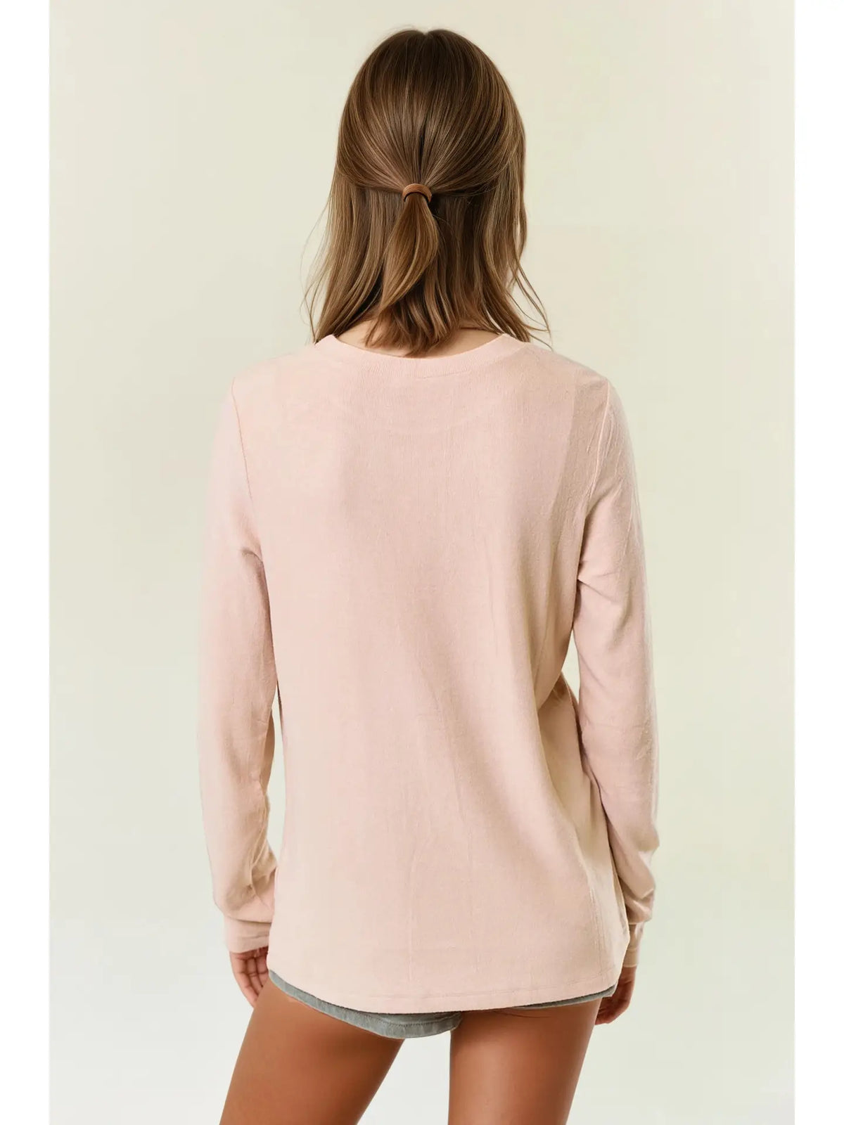 Round Neck Soft Knit Top