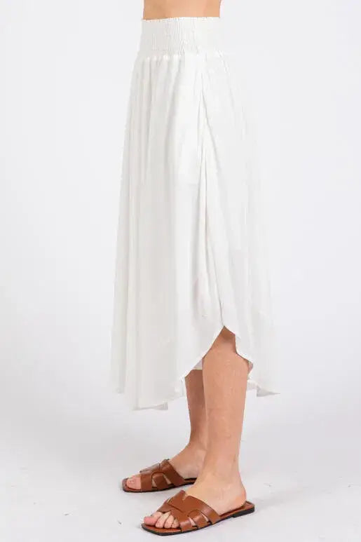 Midi Skirt With Lining