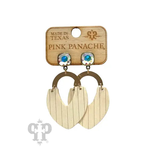 Wood Teardrop Gold Arch