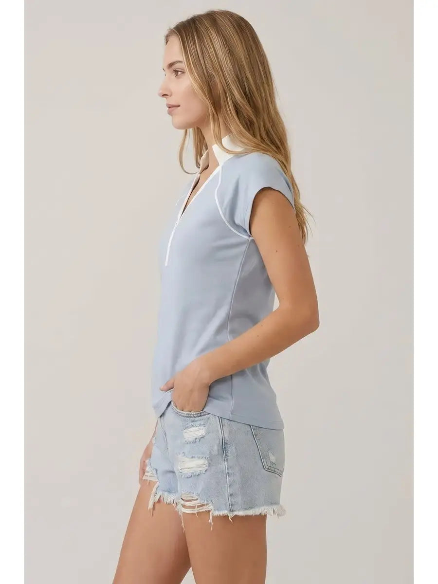Contrast Baseball Tee