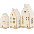 Lighted House Figurine Set of 2