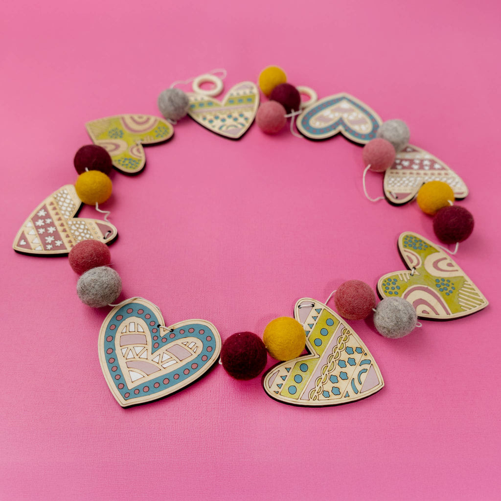 DIY Craft Kit - Heart Garland