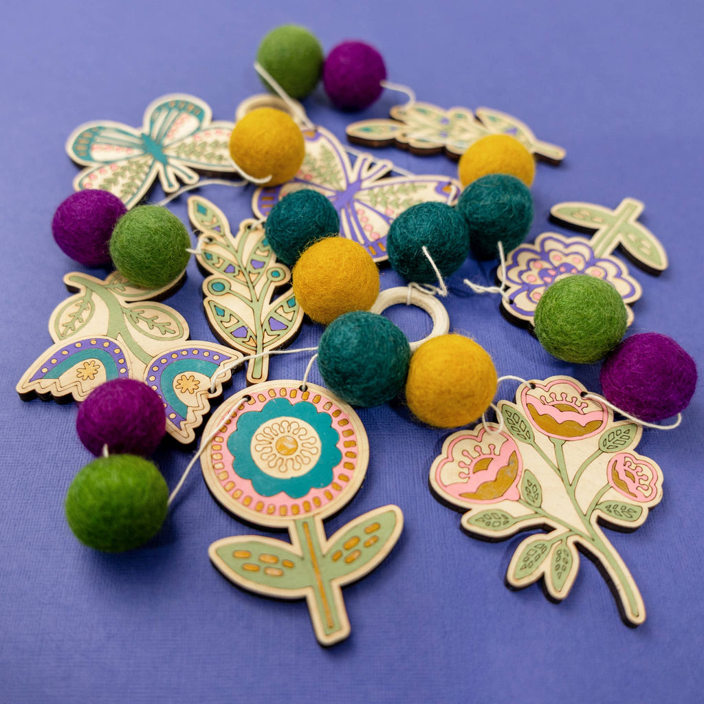 DIY Craft Kit - Folksy Flower Garland