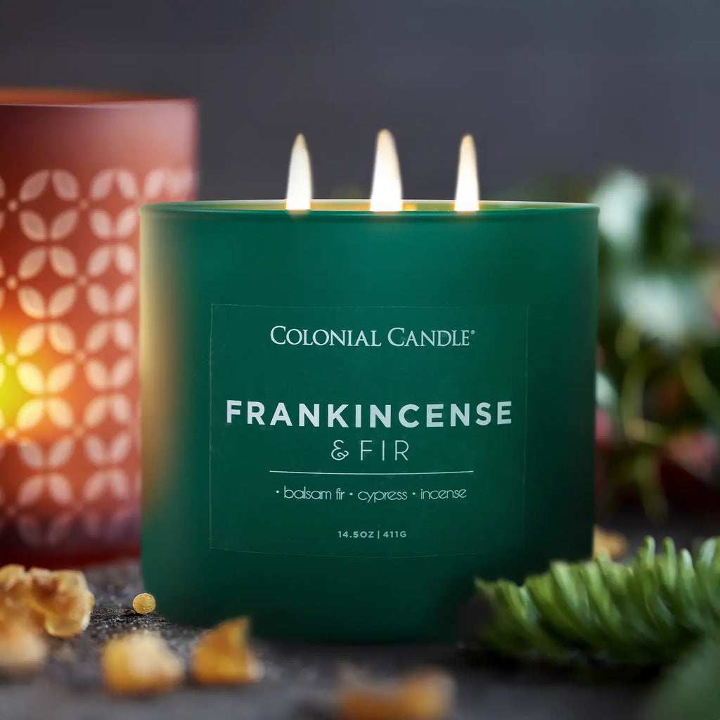 Frankincense & Fir Scented Jar Candle, Soy Blend Wax, 14.5oz