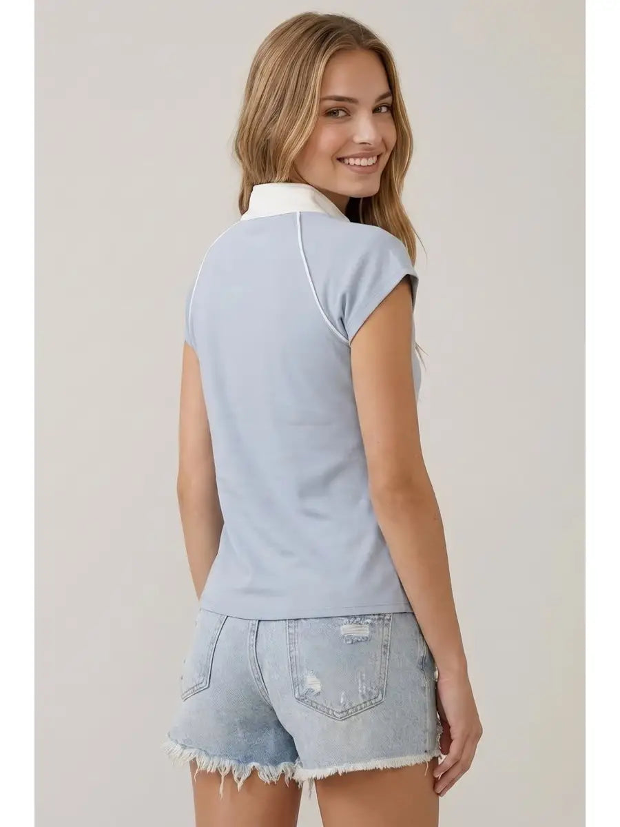 Contrast Baseball Tee