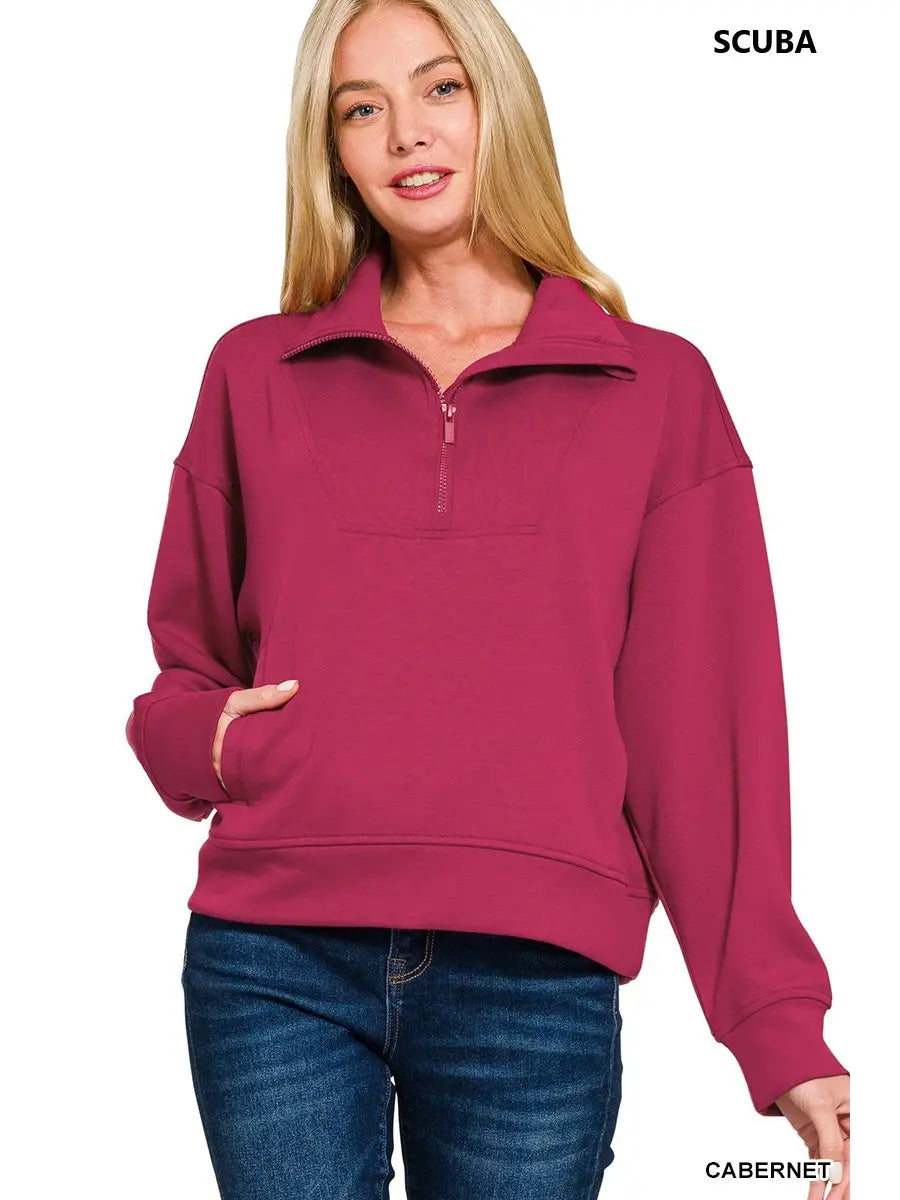 Cabernet Half Zip