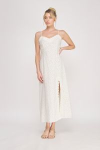 Cream & Black Dot Silhouette Dress