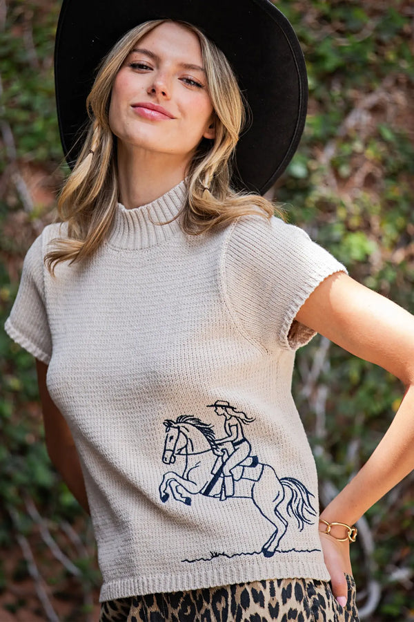 Cowgirl Knit Top