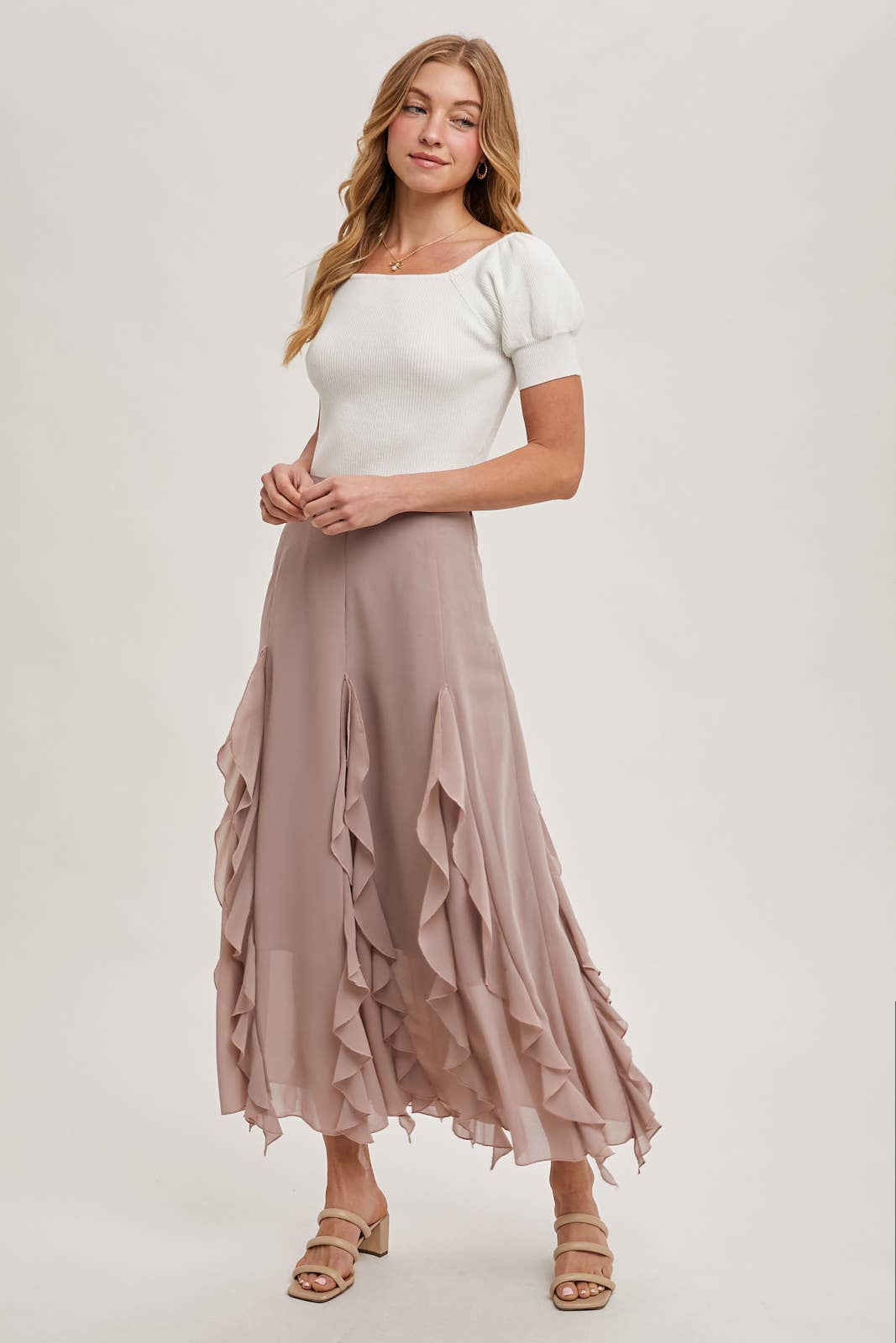 Square Neck Puff Sleeve Top