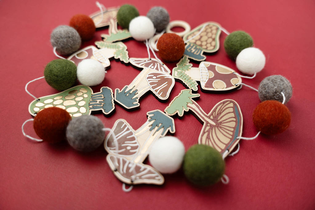 DIY Craft Kit - Mushroom Garland
