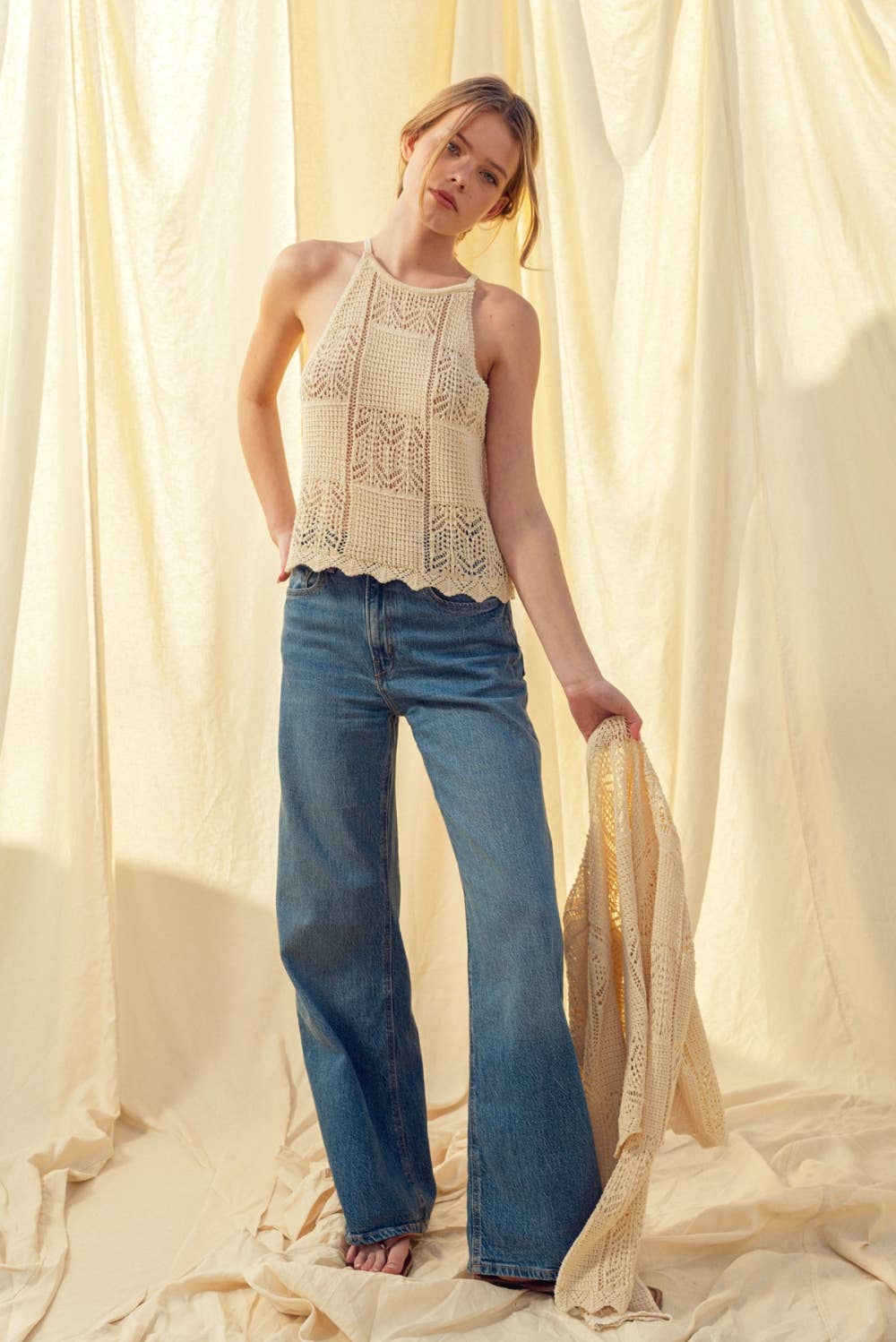 CROCHET KNITTED TOP