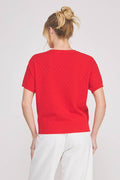 Short Sleeve Dolman Pointelle